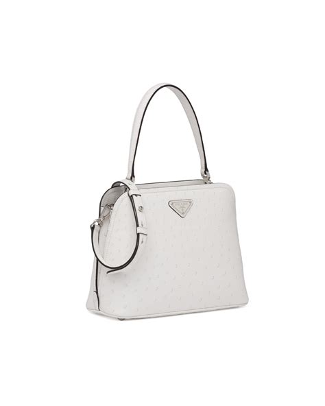 Prada Matinee ostrich leather bag